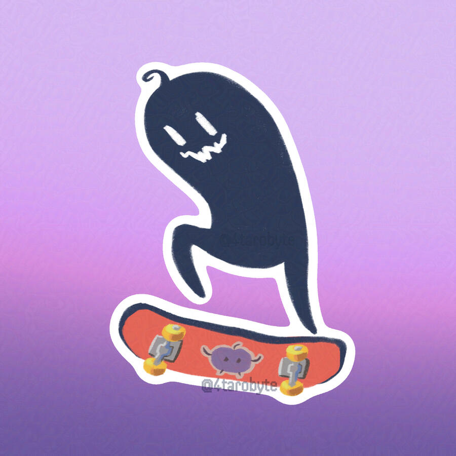 Kickflipping shadow friend (2024)