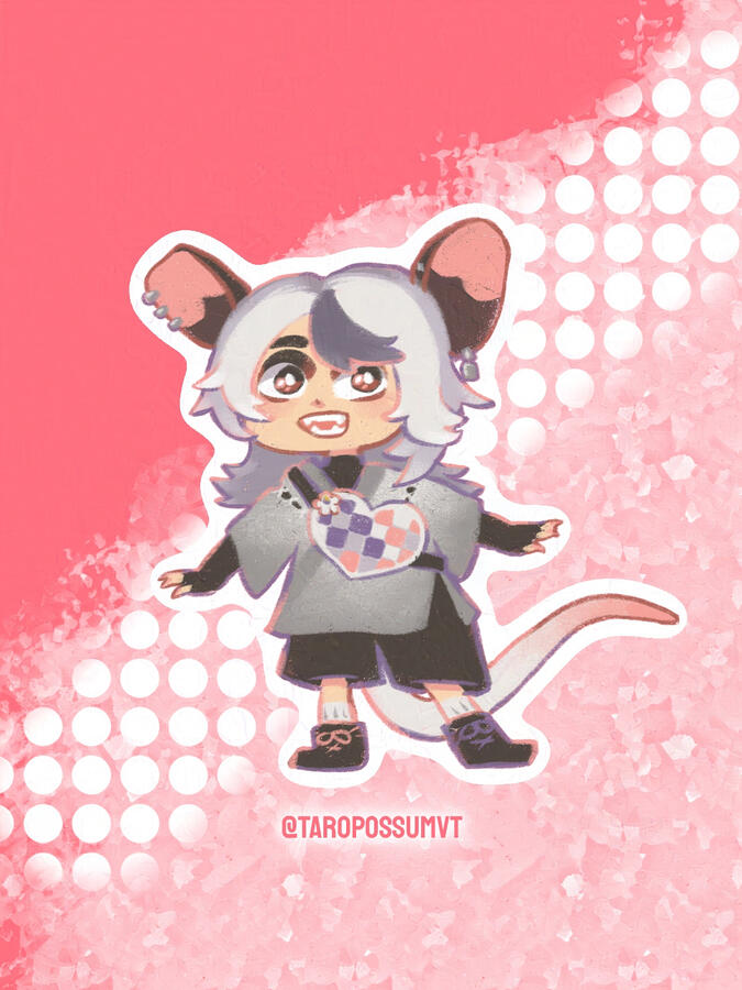 Taro beta design chibi drawing (2023)