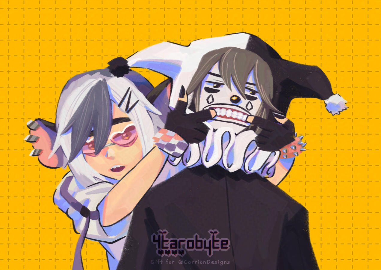 Taro and @CarrionDesigns digital portrait (2025)