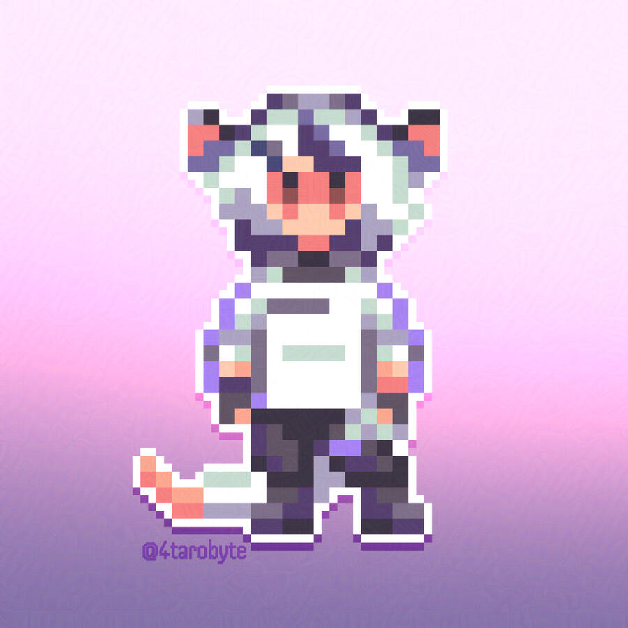 Taro pixel art sprite (2024)