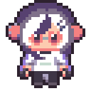 Drawing of a sleeping possum under a small purple blanket